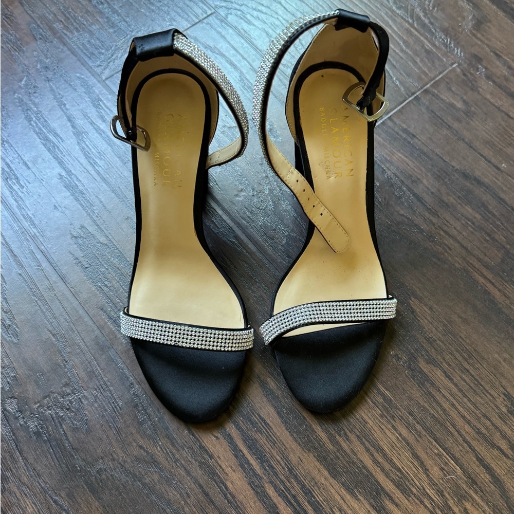 Elegant Black and Silver Women's Heels